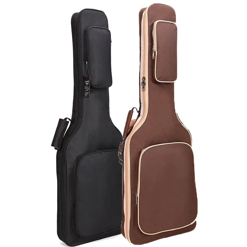 Sacs Sac guitare électrique Oxford Sac à basse électrique portable BOSSE BRORN Couleur de guitare standard de la couleur de couleur brune