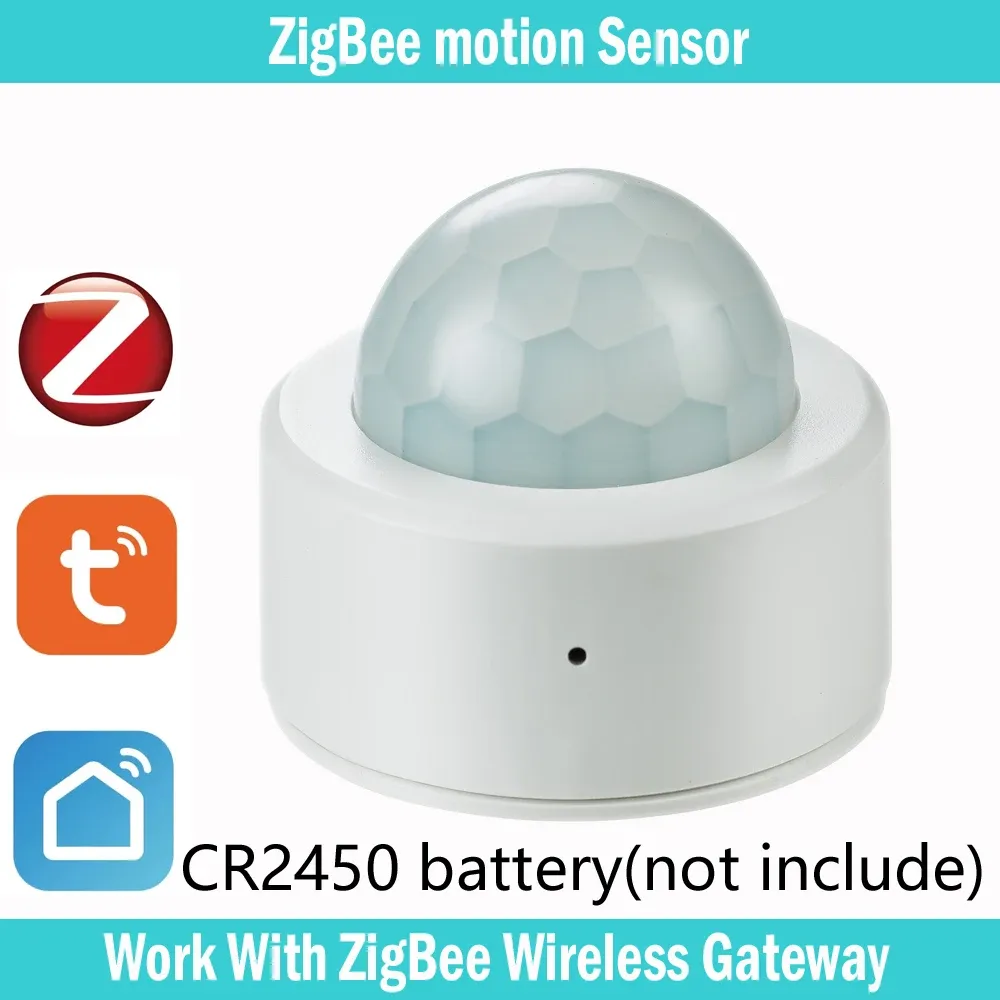 Controle Tuya Zigbee Sensor de movimento humano Smart Home Pir Motion Sensor Segurança Segurança Smart Life funciona com Alexa Google Home Gateway
