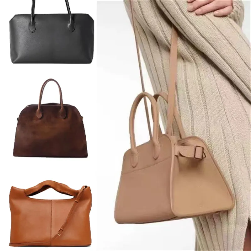 Kvinnor Raden Margaux15 Tote Designer väskor Margaux 17 Den nya lyxhandväskorna läder crossbody strandväska man axelhelg underarm stor resekoppling butik väska