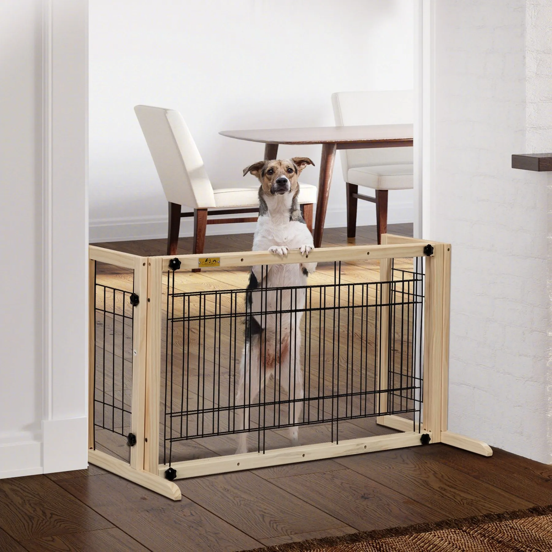 Photo inspiration: Picture Idea: Coziwow Dog Gate 21 Inch Adjustable Extra Wide Freestanding Gate