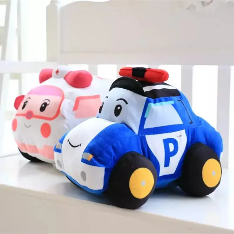 Cojines 23/30 cm Cartoon Cute Folicar Ambulance Lindo Toy de peluche de peluche Kawaii Doll Baby Baby Toys For Children Birthday Gifts