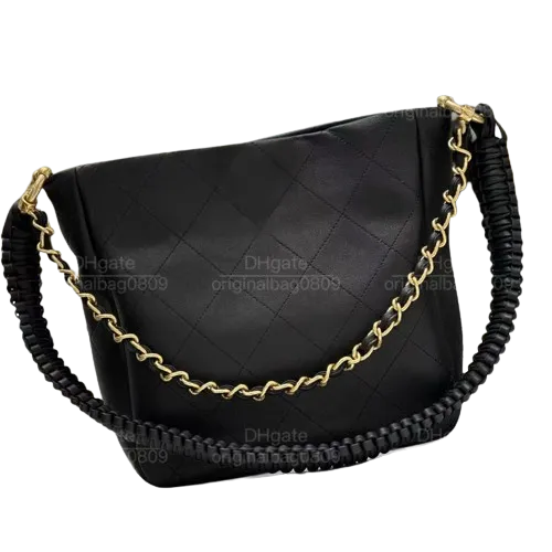 12A1: 1 Top Mirror Calidad de diseño Bolsas de bolso de bolsas artesanales de diamantes de cuero real de 26 cm Gran capacidad Baga de hombro de lujo para mujeres con caja exquisita