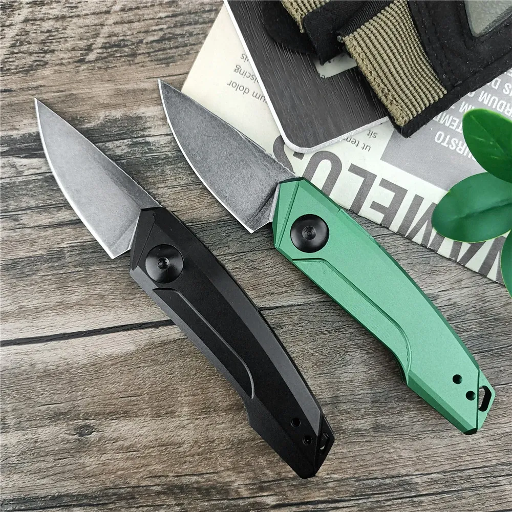 AU tot KS 7250 Lancering 9 Mini Pocket Knife CPM 154 Blade 6061-T6 Aluminium Handgreep Outdoor Bushcraft Camping Mes Vouwen EDC Tool