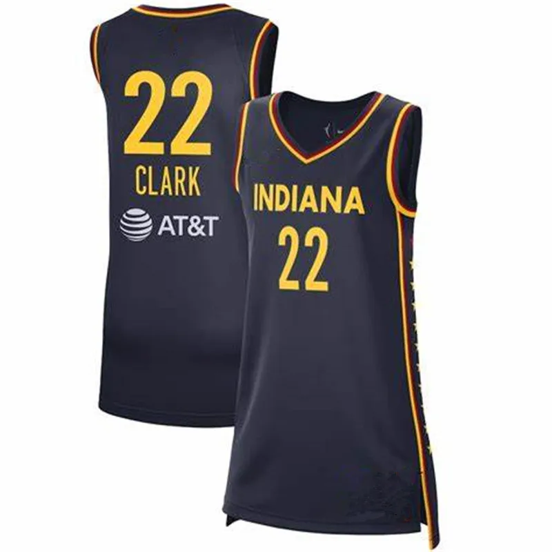 22 Caitlin Clark Indiana Fever Unisex 2024 DRATR REBEL REDITON VICRORY Player Red Black Multi Jersey