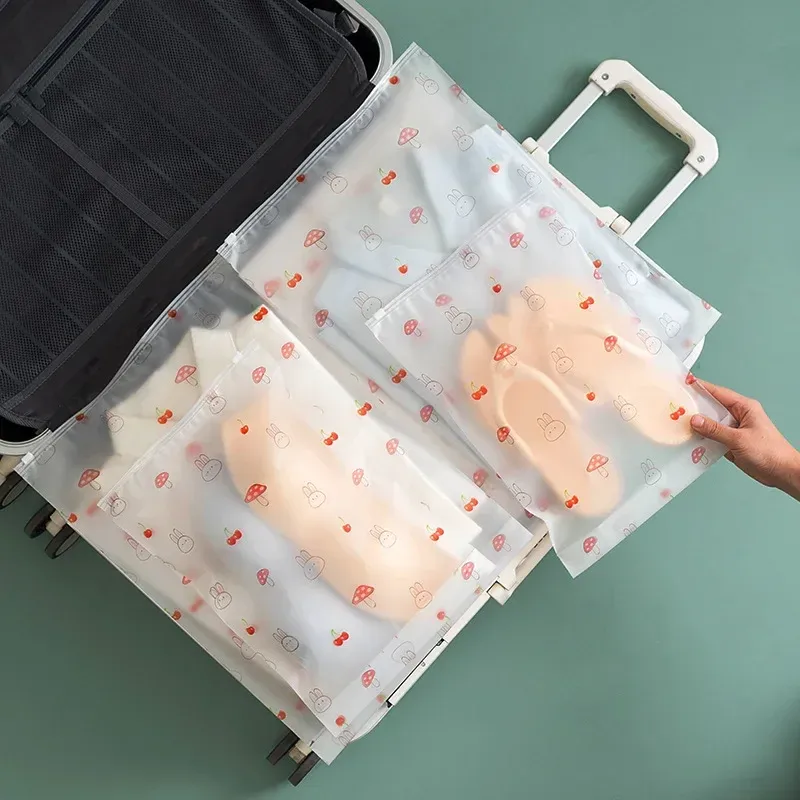 Bags Travel Transparent Clothes Storage Bags for Shoes Makeup Underwear Zipper Travel Packing Portable Organizer Pouch