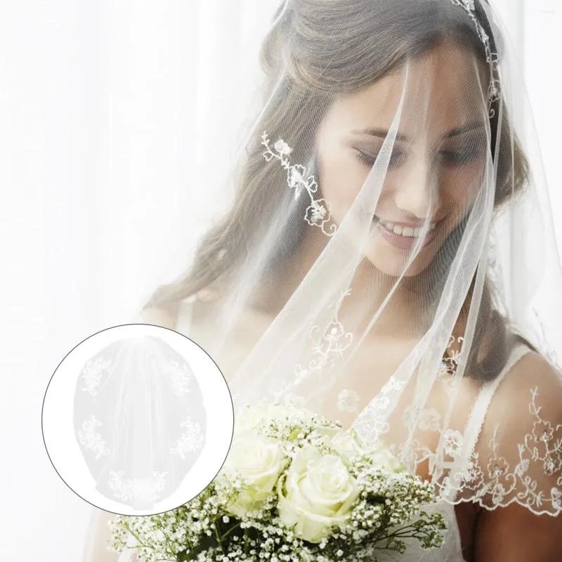 Bridal Veils Wedding Veil With Comb Short Fingertip Length For