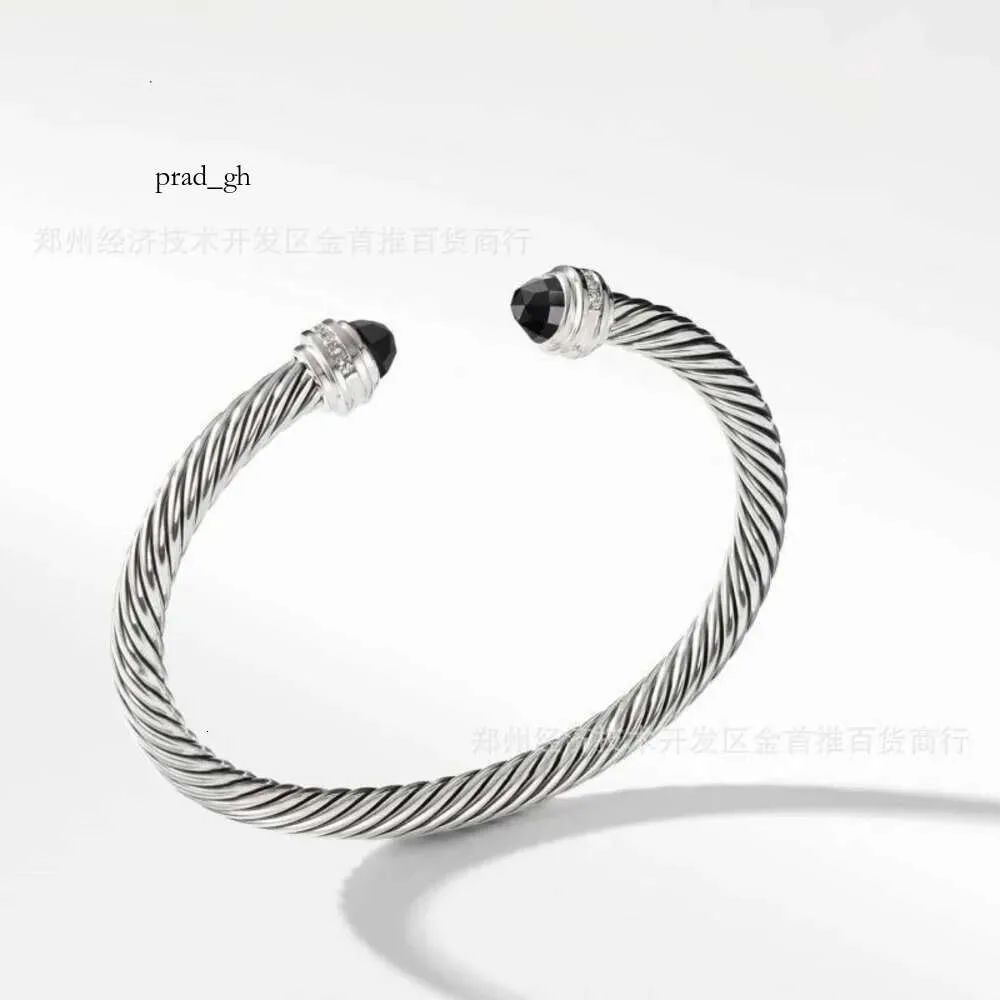 Designer masculin David Yumans Yurma Bijoux Bracelet xx Bracelet ouverte Twisted Twisted Bracelet 2024 Charme traditionnel blanc 319