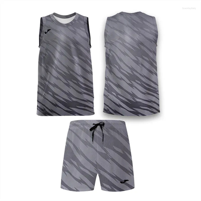 Suits-survêtement masculins Tiger Design design sans manches Sports Sports Shorts Tennis Badminton Set Fast Drying Sweat Running Fitness Two-Piece