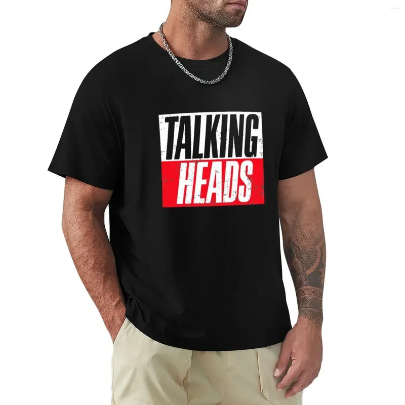 Herrpolos Talking Heads T-shirt toppar tunga vikter blus överdimensionerade t-shirt män