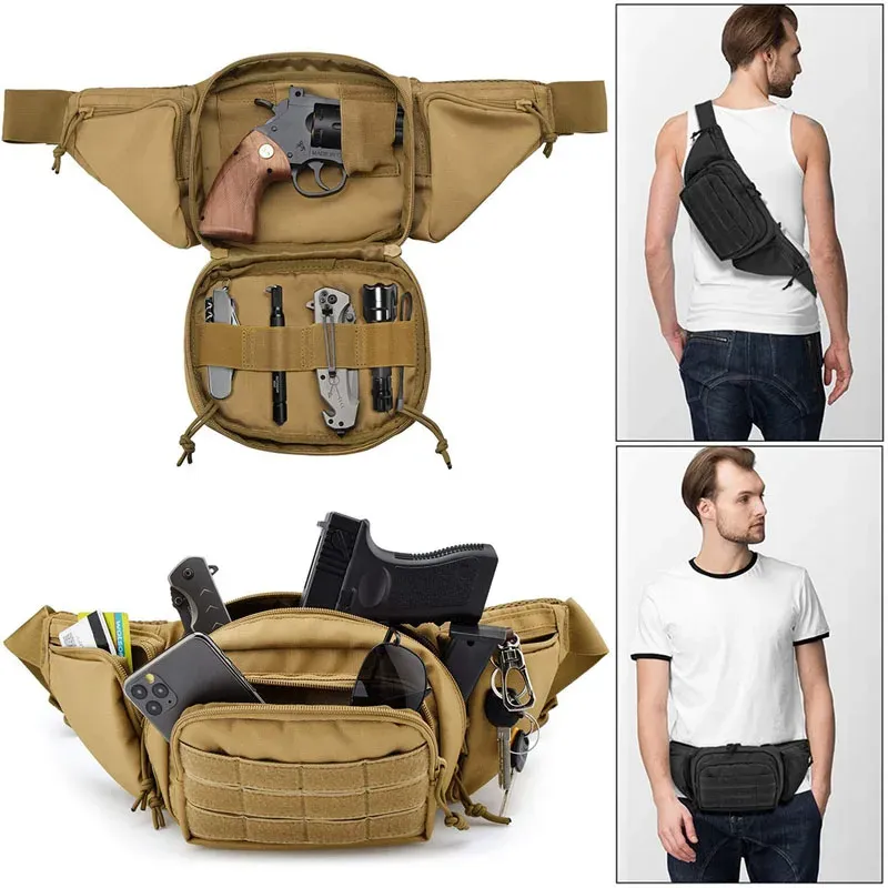Accessories Tactical Gun Bag Pistol Accessories Mag Pouch Molle Waist Bag Hiking Hunting Holster Cs Airsoft Paintball Military Belt Bag