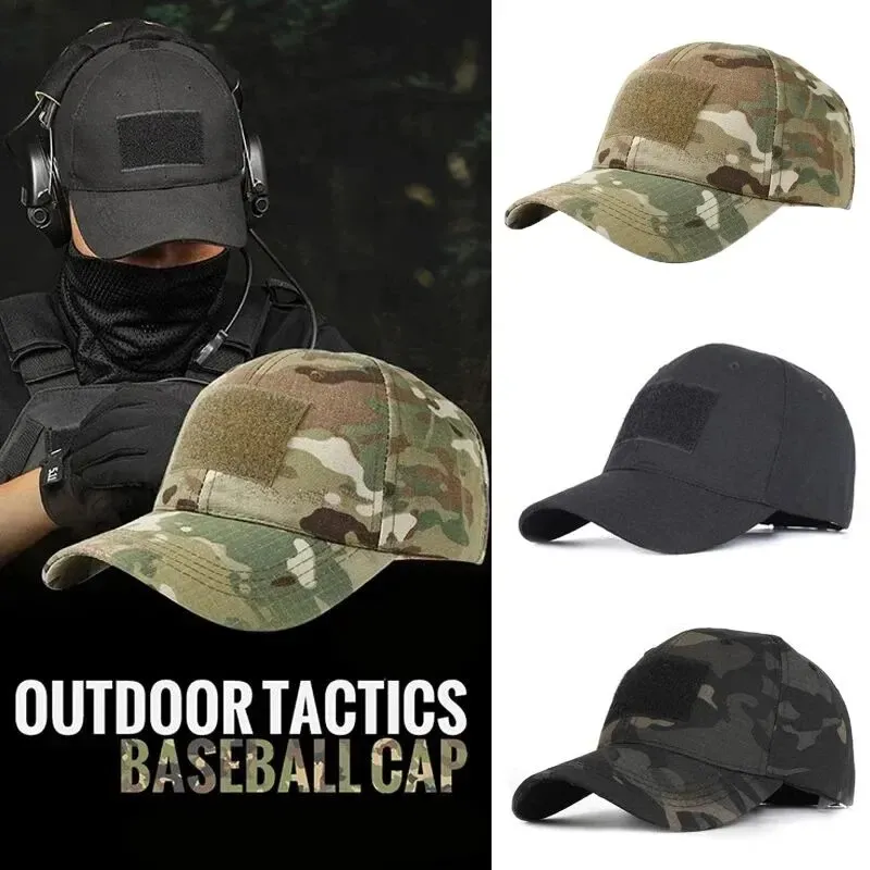 Hats Camo Herren Baseball Cap Camouflage Sport Cap Penctable Hüte zum Jagdfischen im Freien im Freien Militärarchitektur Kappe