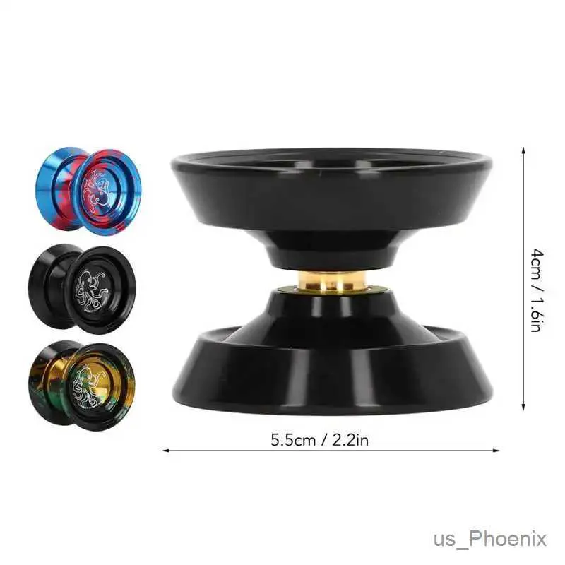 Yoyo Yoyo Ball reagieren nicht mehr als Aluminiumlegierung fortgeschrittener Fade Exquisit für den Wettbewerb mit Handschuh und 3PCS -Saiten