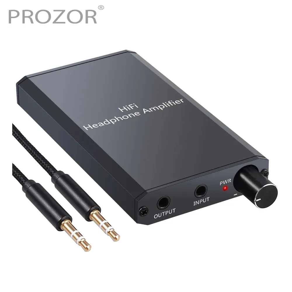 Amplificatore prozor 300Ω cuffia amplificatore HIFi Aurconometro Amplificatore da 3,5 mm di input Aux Uscita Amplooste portatile ricaricabile per il cellulare MP4