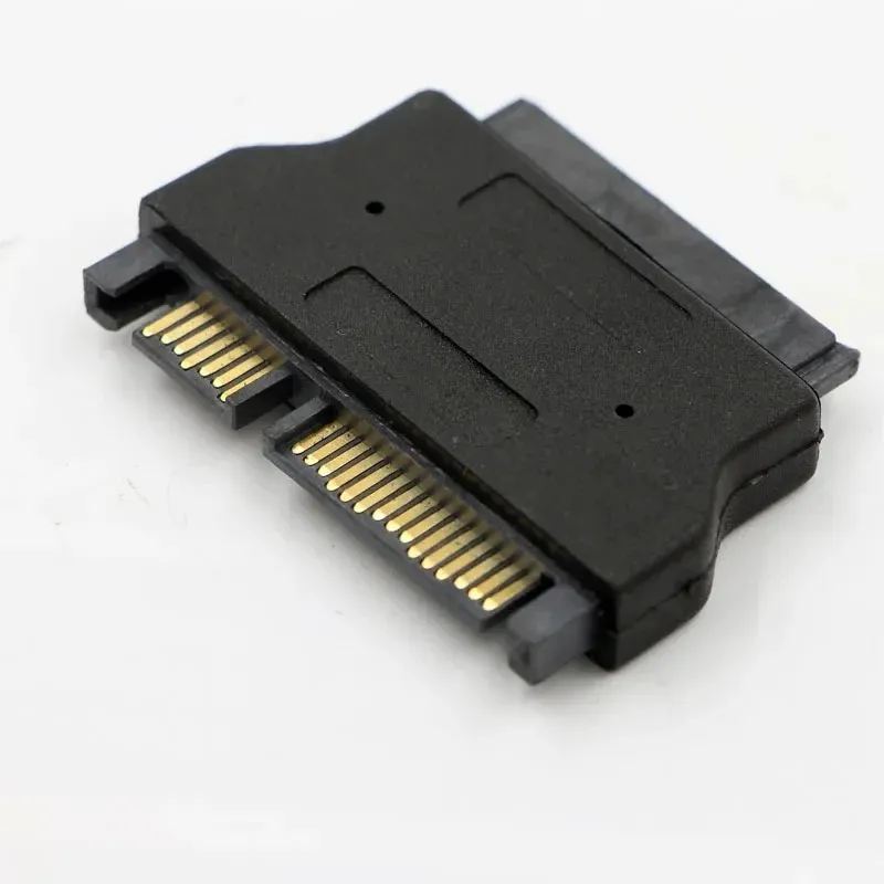 Slimline SATA Adapter Serial ATA 7+15 22pin Male To Slim 7+6 13pin Female Adapter for Desktop Laptop HDD CD-ROM Hard Disk Drive