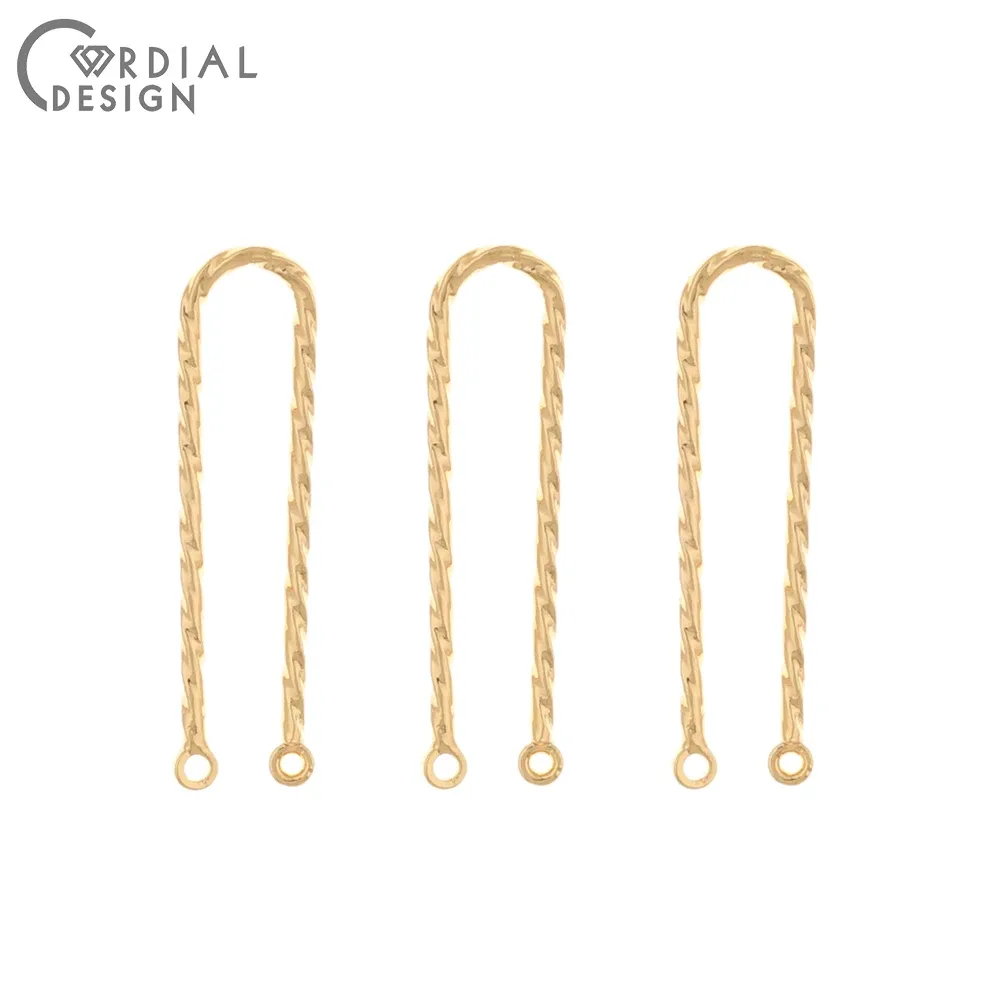 Pärlor Cordial Design 50st 7*26mm smycken Tillbehör/handgjorda/äkta guldplätering/örhängen Kontakter/smyckesfyndkomponenter