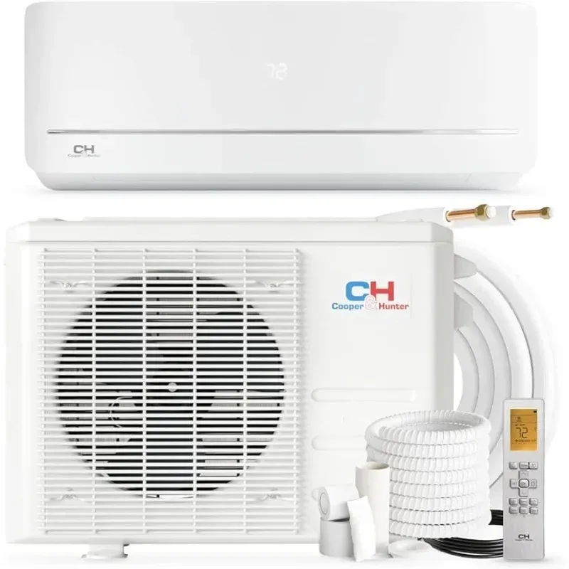 Conditioners HAOYUNMA Mini Split Air Conditioner and Heater, 12,000 BTU, 115V, Wall Mount Ductless Inverter Heat Pump System