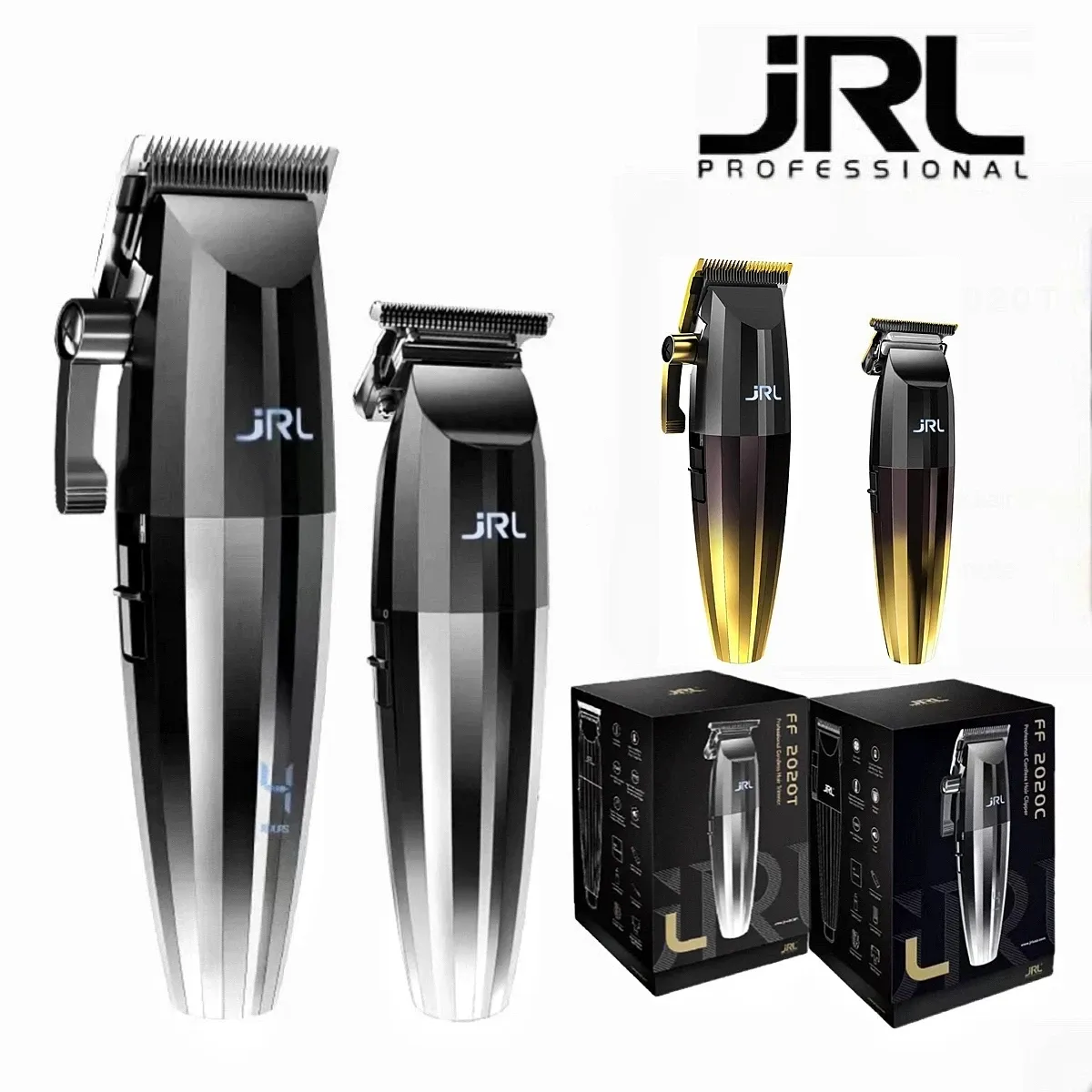 Clippers Original JRL 2020c 2020t Professionelles Haar Clipper Herren Ölkopf Trimmer Schnurlos elektrische Druckscherfairdresser