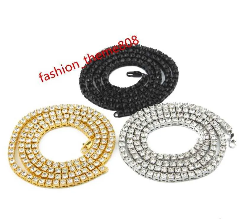 Moissanita Cluster Chain Tennis Cristal Diamond Tennis Chain Metal Link Cuban Link VVS Moissanita de cadeia de tênis