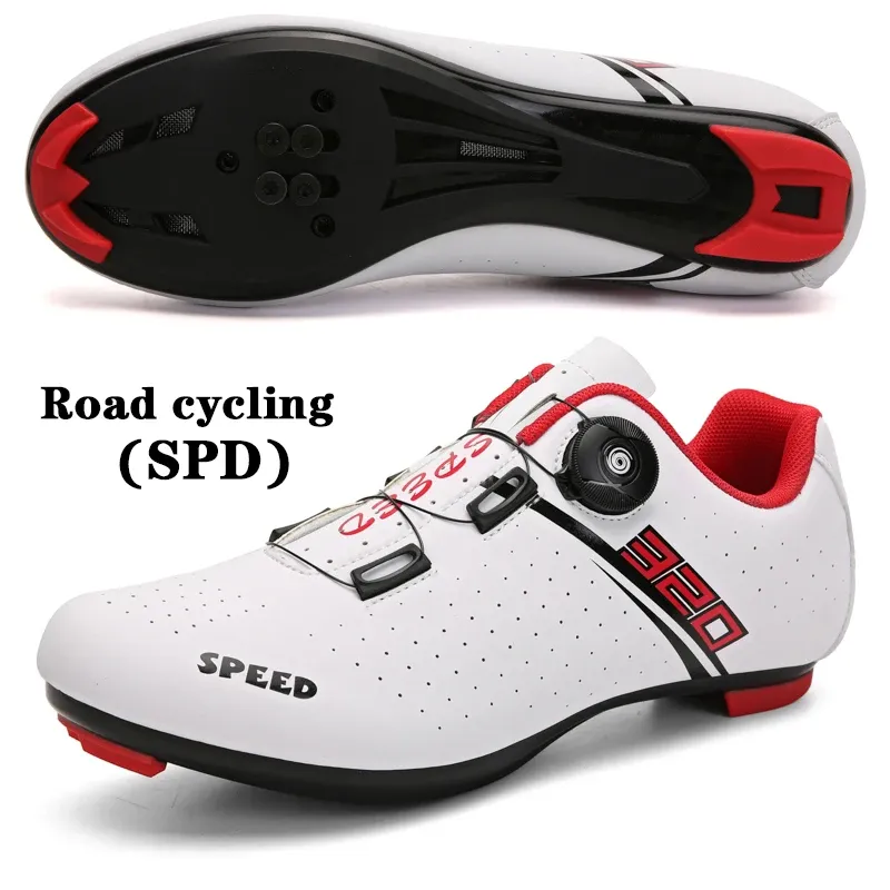Calçados sapatos de ciclismo masculino de ciclismo Sapatos esportivos esportivos profissionais Sapatos de ciclismo respirável de fivela única Sapatos femininos de ciclismo