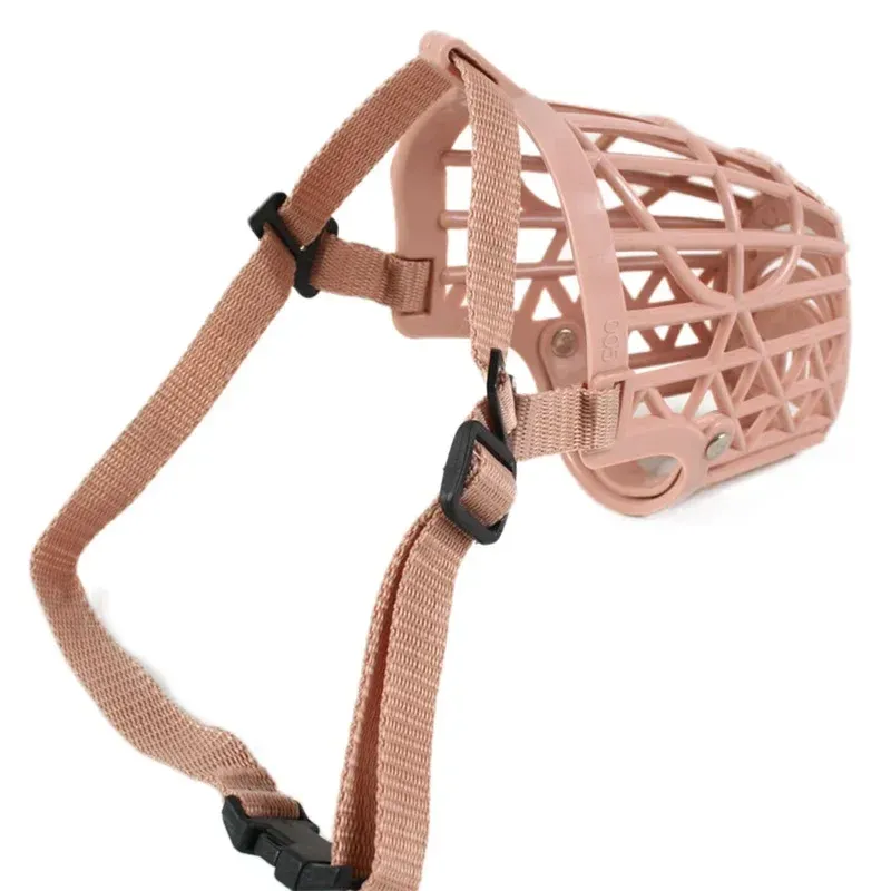 Dissuasifs en plastique souple et en cuir Strong chien Muzzle Panier de conception de conception de réglage des antibriants Masque Masque Muzle pour petit chien moyen grand chien