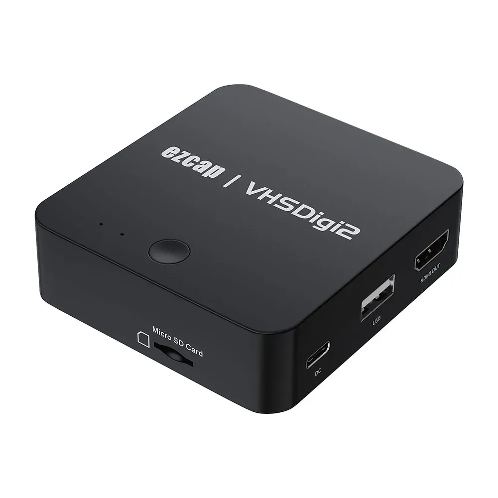 Player EzCAP181 AV Converter, Record & Digitalize Video From VHS, VCR,DVD Player To Digital MP4 Format, SD Card/USB Driver HDMI Output