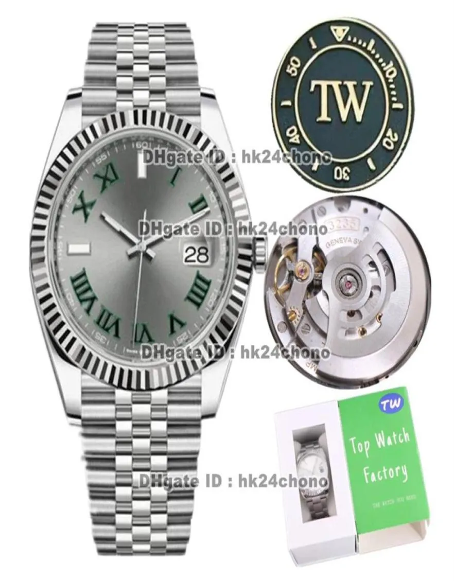 13 styles montres de luxe TW 41mm 904L en acier inoxydable CAL 3235 Automatic mascing watch 1263340022 sapphire cristal gris cadran ss brac5881454