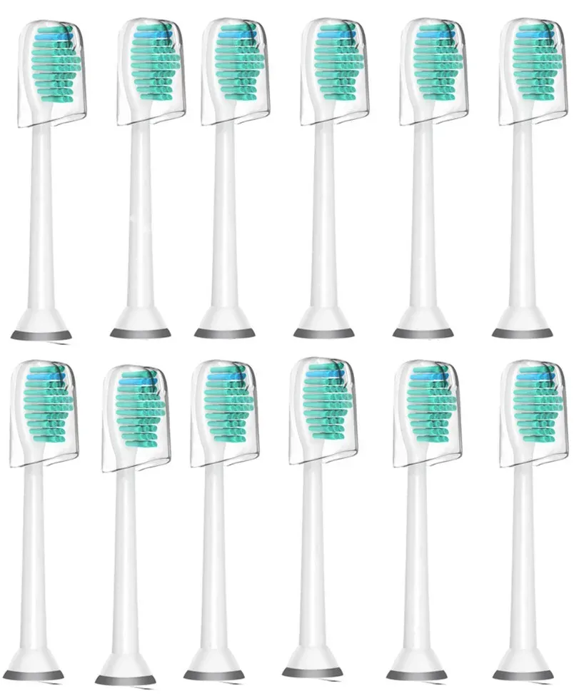 Heads 12pcs Yedek Diş Fırçası PHILIPS SONICARE HX6530 HX9340 HX6930 HX6710 HX9140 HX6921 HX6930 HX6932