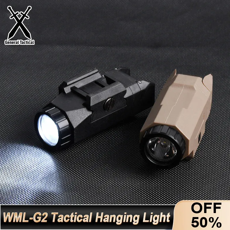 Zakresy taktyczne latarki WMLG2 APL Fit 20 mm Picatinny Rail Glock G17 G18 G19 Outdoor Hunting Airsoft Broń lekki Scout Light Sight