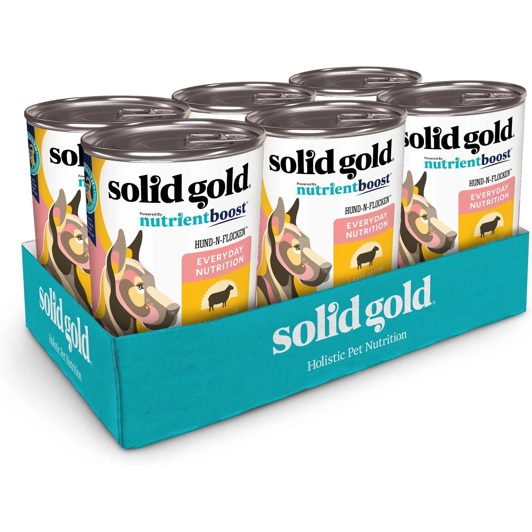DHgate Solid Gold Nutrientboost Wet Dog Food Lamb Recipe with Healthy Whole Grains 12.5 oz Cans Pack of 6 Pet Supplies