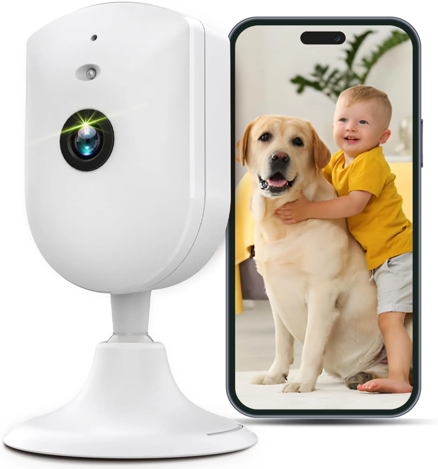 VIMTAG Indoor WiFi Wired Plug In Camera For Home