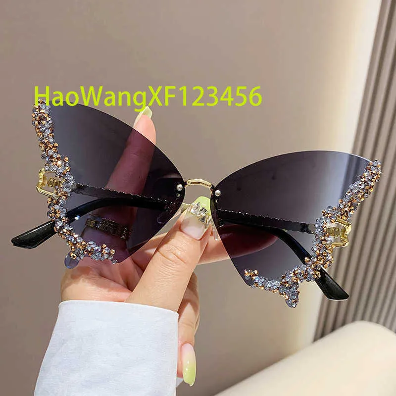 2024 Kobiety Okulary przeciwsłoneczne Diamentowe okulary przeciwsłoneczne okulary przeciwsłoneczne dla kobiet 2024 Butterfly Rhinestone Sunglasses Kobiety