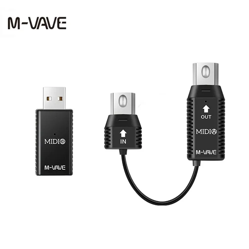 Contrôler Mvave MS1 Mini Mini Wireless Transmission System System MIDI System MIDI Wireless Adapter Pild and Play Support Wins System Smart Phone Smart