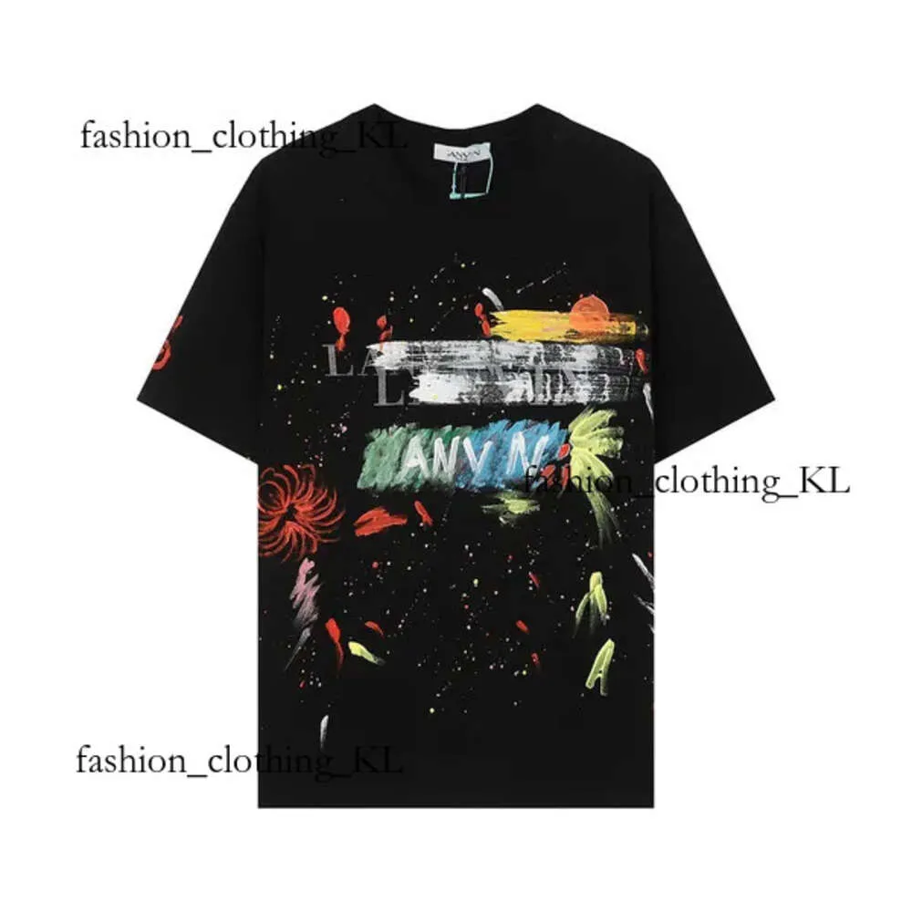 Designer t shirt män mode graffiti lanvine sko llaveros kort ärm t shirt harajuku sommar mode lavines sko skjorta rymliga laviner sko topp tees 392