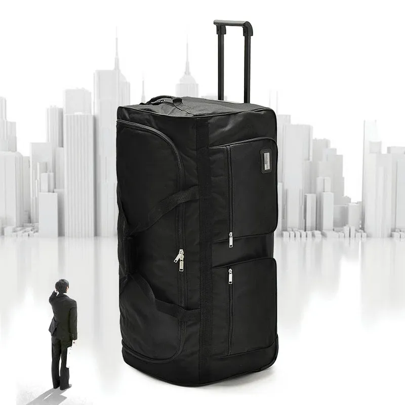 Переночные путешествуют большой багаж 32/40-дюймовый чемодан на колесах Оксфорд Манвомен Портативный большой троллейбус