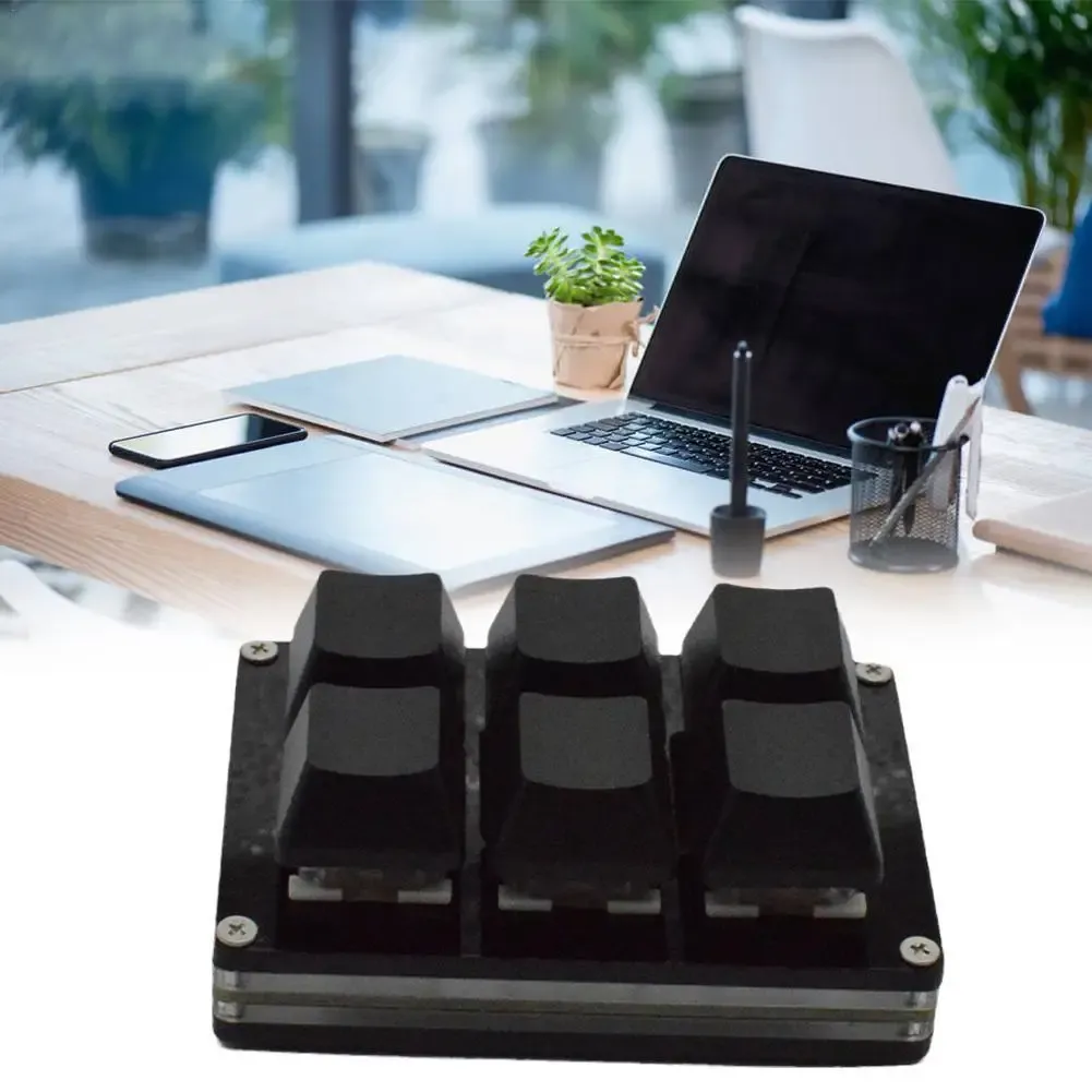 Tangentbord 6 tangent tangentbord bluetooth anpassad knappsats trådlös USB dubbla läge programmerbar hårdvara makro tangentbord kortkommando laddningsbar uppladdningsbar