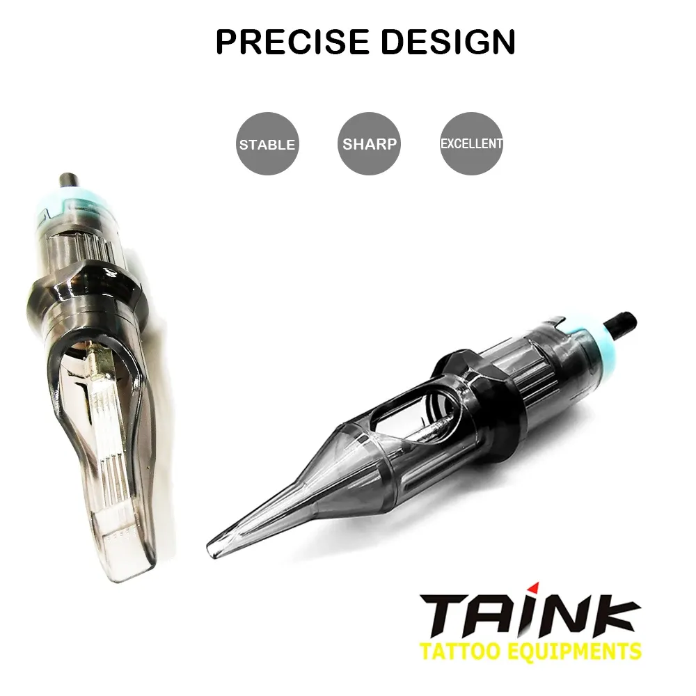 Inks Ez Taink Premium Tattoo Cartridge Needles Magnum M1 M2 RM BUGPIN Anpassningsbar 10st gratis frakt kan använda för permanent smink