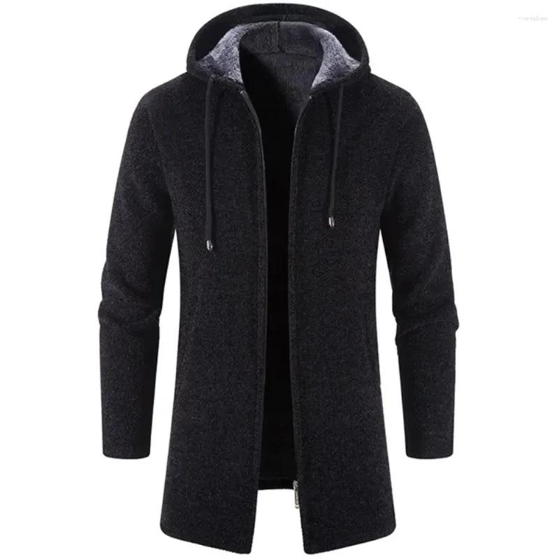 Trench Coats Men's Automne et Winter Cashmere Cardigan CHENILLE PULATEUR EN TABLE EN TELLEUR