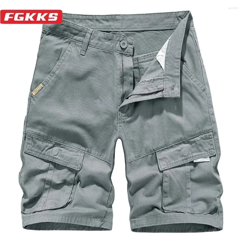 Shorts masculinos FGKKs 2024 Casual ao ar livre para homens Polícia de bolso de bolso Quarter Quarts Design de alta qualidade