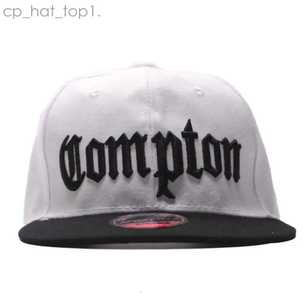 Compton Cap Ball Caps Camouflage Embroidered Baseball Korean Brim Flat Cap Hip-hop Dance Black White Hat Compton 1739