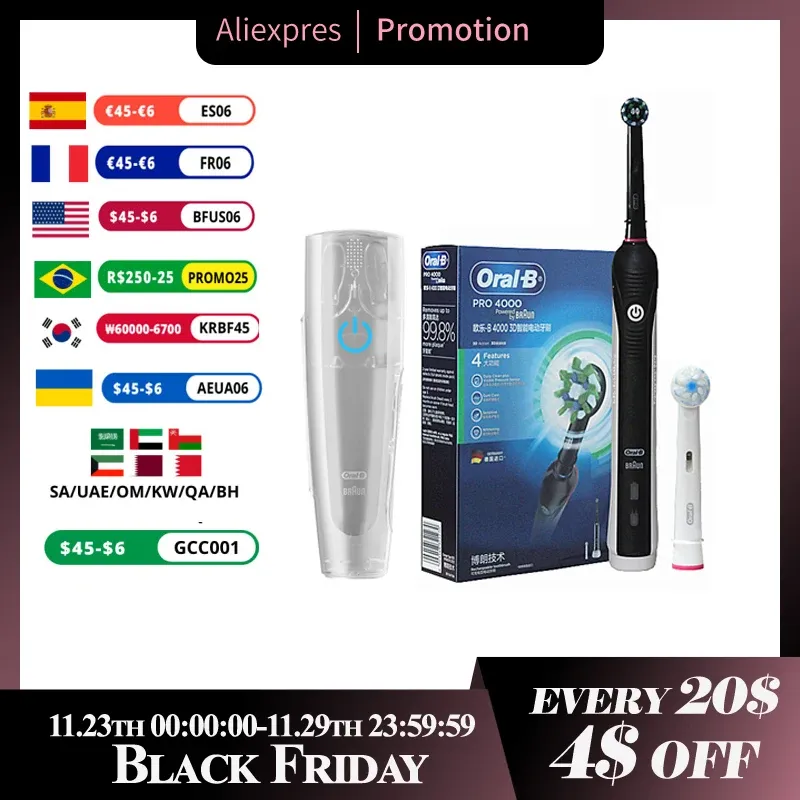 Oral B PRO 4000 3D Sonic Consumer Reports Electric Toothbrush For