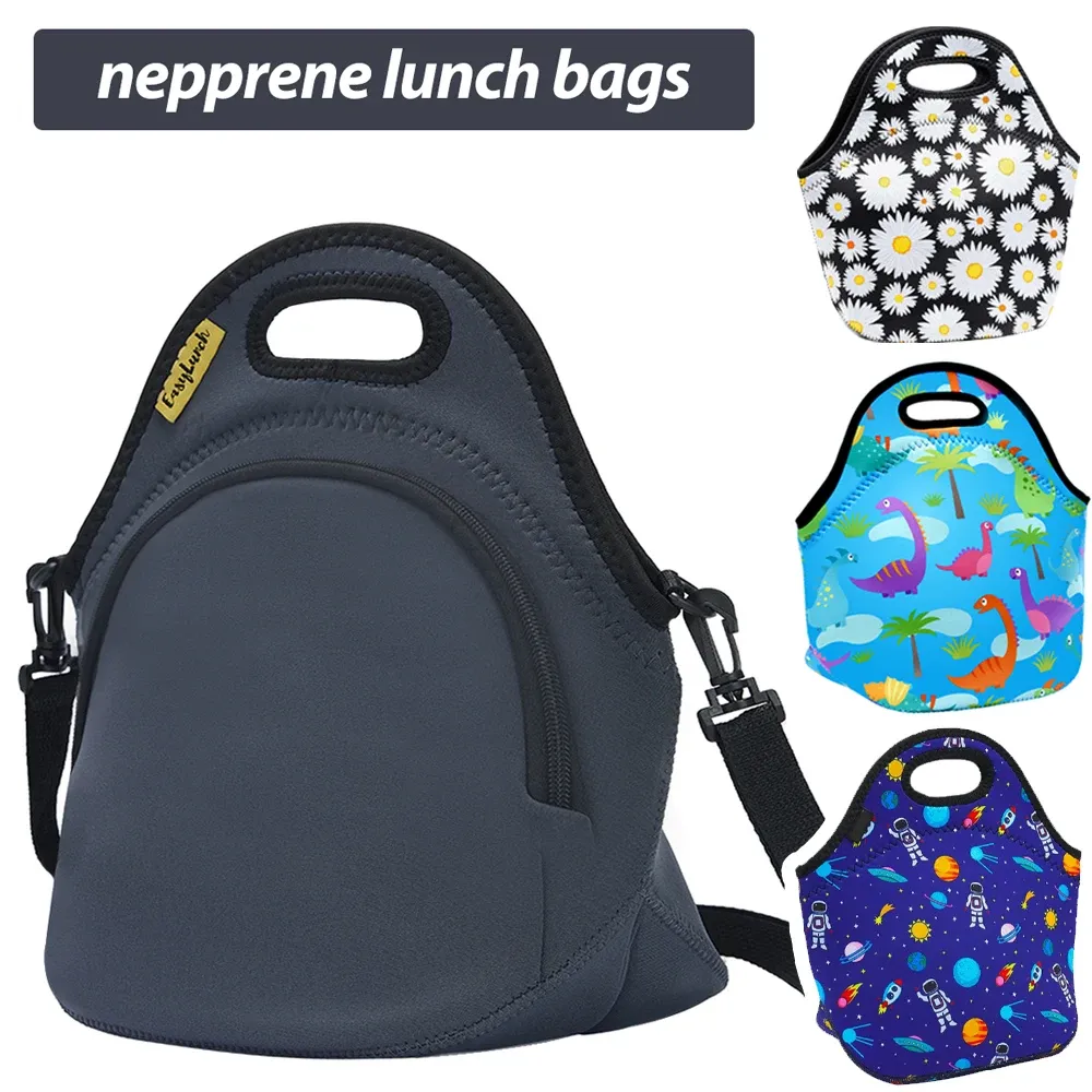 Sacs sac à lunch portable conception à la main de forte performance d'isolation grande capacité pliable pliable de campus de camping facile à nettoyer