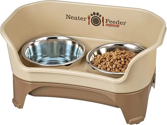 Mess-Proof Pet Feeder Set: Stainless Steel Slow Feeder Cat Bowl