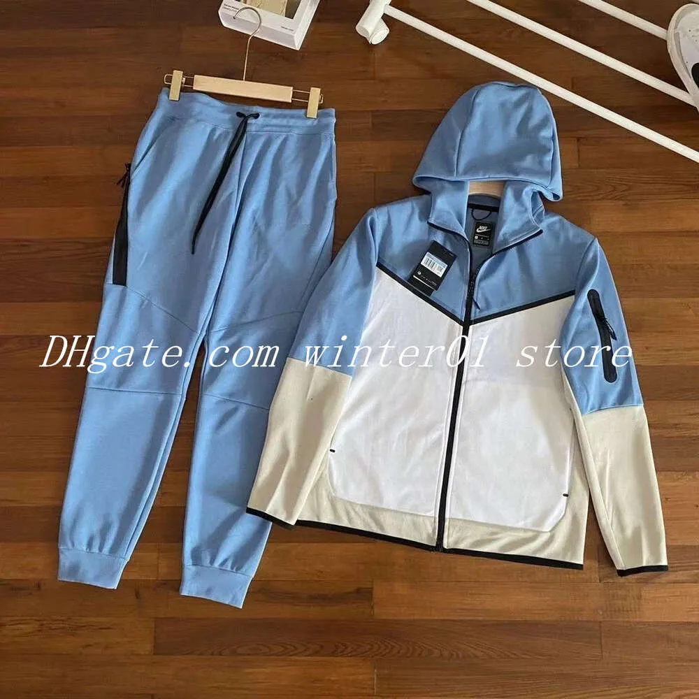 Été et automne Sportswear Tech Fleece Set Designer Techfleece Tracksuit Mens Womans Sports Jogger Pantal