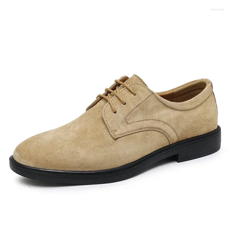 Casual Shoes Men's Genuine Leather Oxford Walking Driving Flat Sole And Formal Handmade Design Man