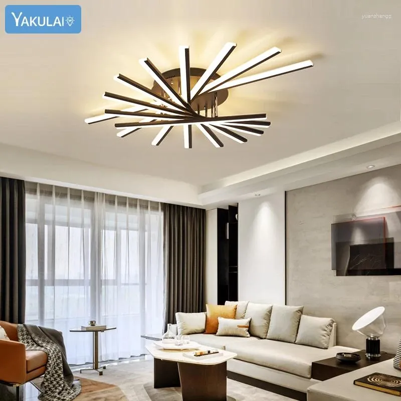 Chandeliers Led Living Room Ceiling Lights Bedroom Chandelier Modern Simple Creative Personality Fan-shaped Home Indoor Lighting Decor Lamps