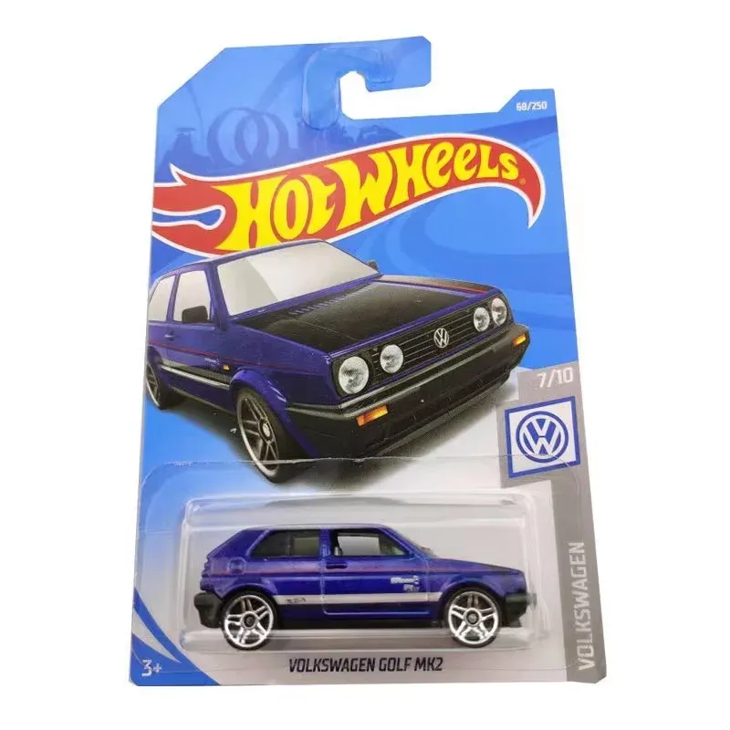 Auto Hot Wheels 1:64 Car Volkswagen Golf Mk2 Metal Diecast Model Auto per bambini Giochi
