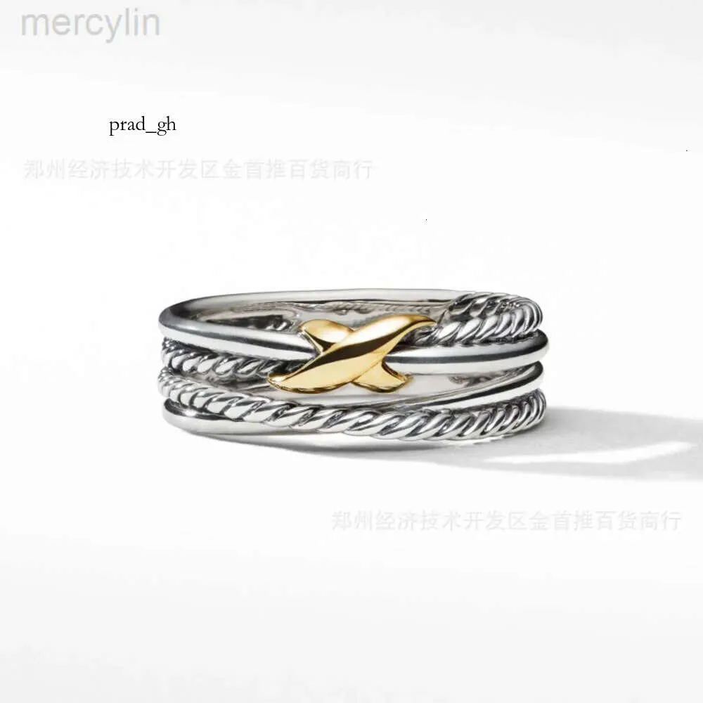 Designer David Yumans Yurma Bijoux Bracelet Designer XX 925 STERLING Twisted Cross x Ring Classic Ring 100% Pure Silver 118