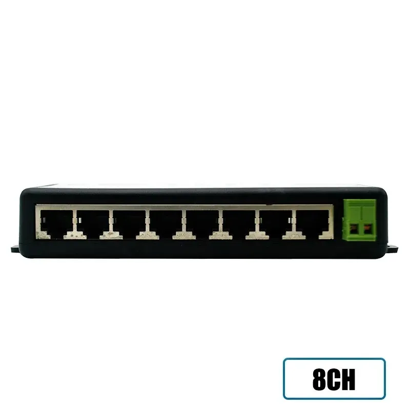 Poe Injector 8 Ports Poe Splitter voor CCTV Network POE Camera Power over Ethernet IEEE802.3AF Hot Sale