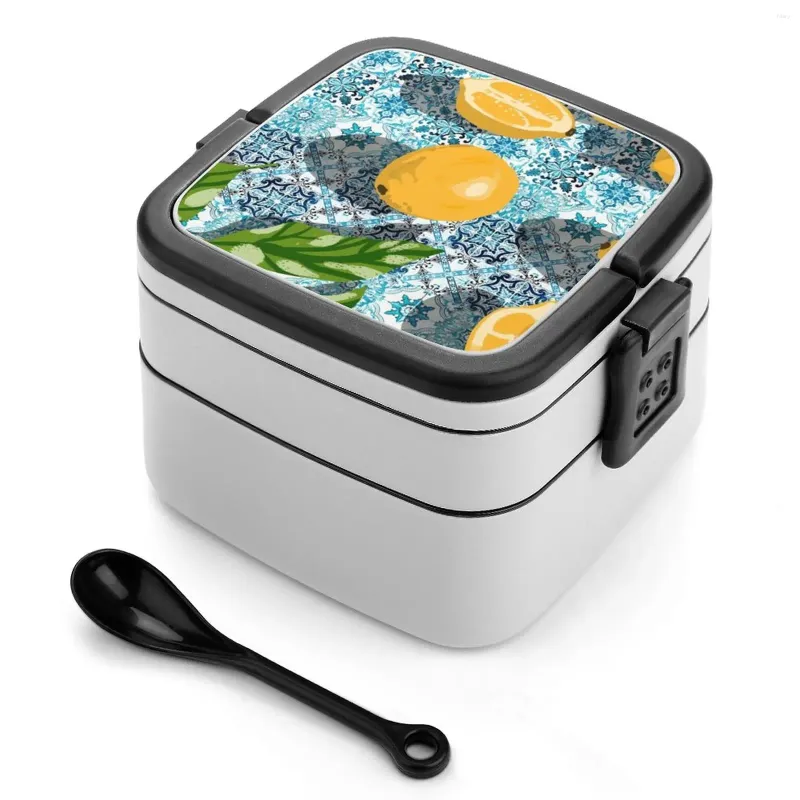 Diny Sweet Marokko Tropical Tiles schilderen Eclectische zomer Bento Box Student Camping Lunch Dinner Boxes Fruit