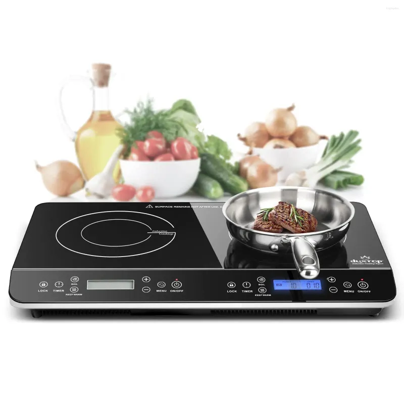 PANS DUXTOP LCD Portable podwójna indukcja kuchenna 1800 W Digital Electric Blor-Thop Burner Czujnik dotykowy 9620LS/BT-350DZ